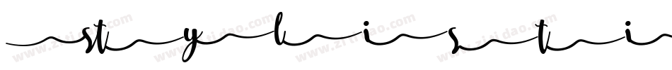 Stylistic SF Bold字体转换